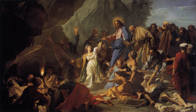 Zmartwychwstanie Łazarza - Jean-Baptiste Jouvenet