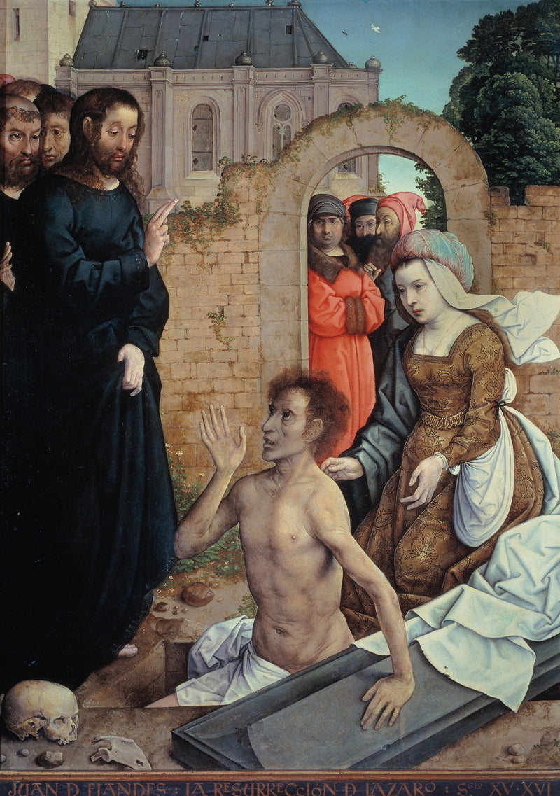 Zmartwychwstanie Łazarza - Juan de Flandes