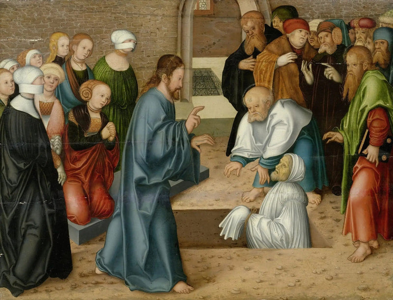 Zmartwychwstanie Łazarza - Lucas Cranach Starszy