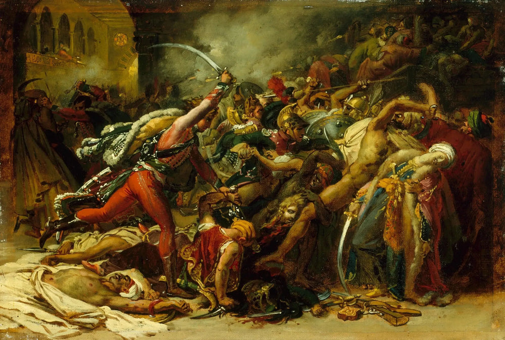 La révolte du Caire - Anne-Louis Girodet image 1 copie de tableau peinte à la main