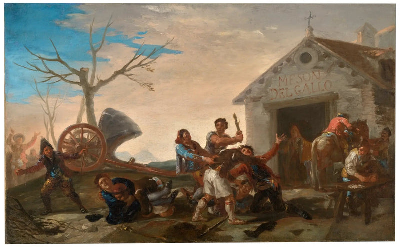 Kłótnia w Mesón del Gallo - Francisco de Goya