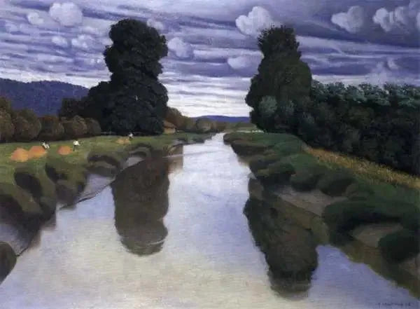 Risle w pobliżu Berville - Félix Vallotton