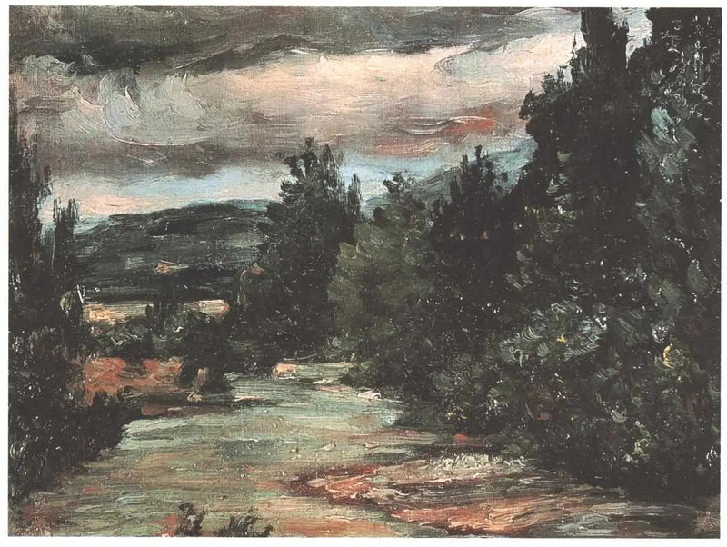 Rzeka na równinie - Paul Cézanne