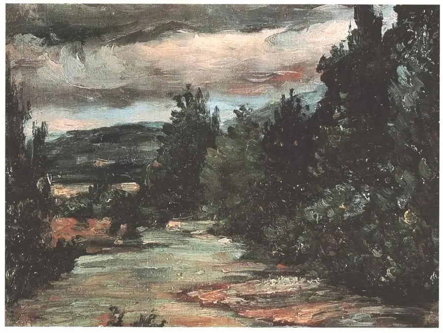 Rzeka na równinie - Paul Cézanne