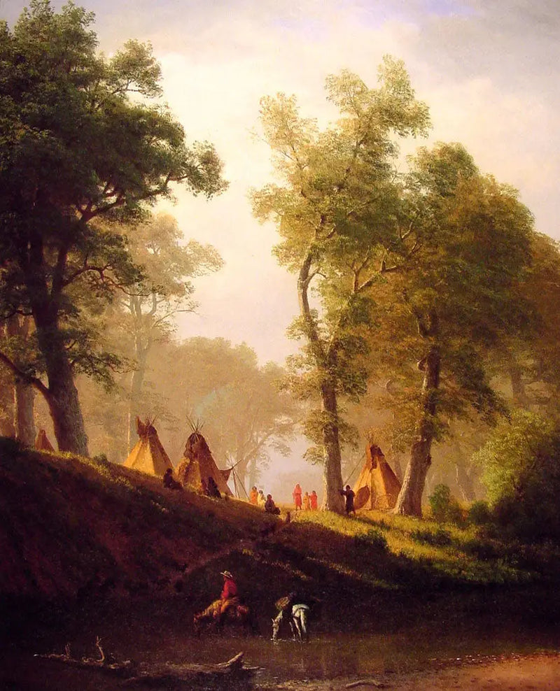 Rzeka Wilk - Albert Bierstadt