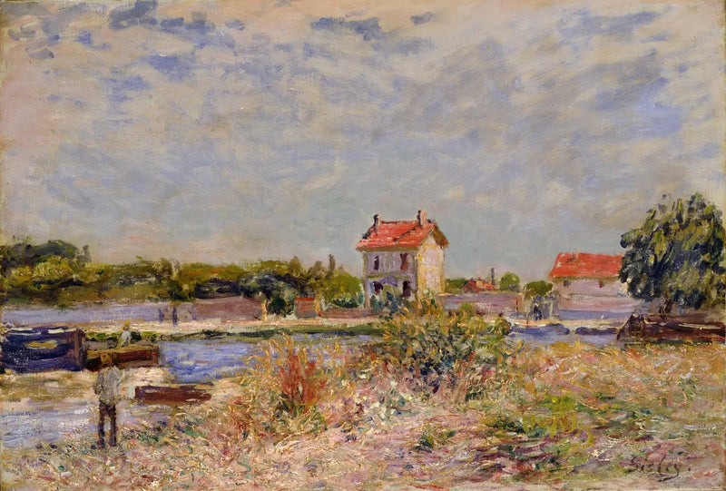 Rzeka Loing w Saint-Mammes - Alfred Sisley