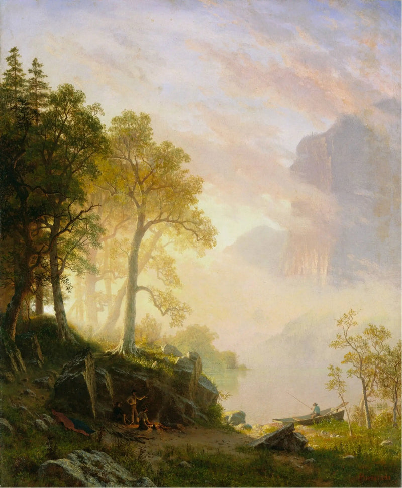 Rzeka Merced w Yosemite - Albert Bierstadt