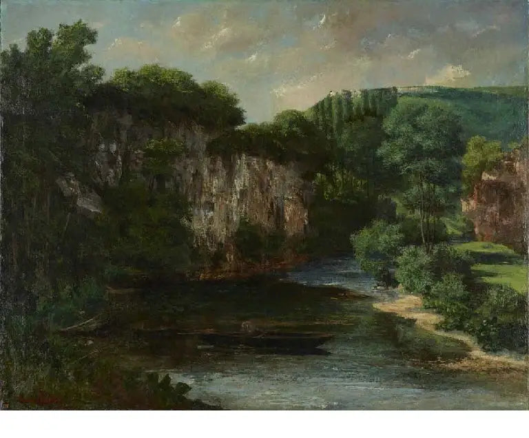Roca Oraguay, dolina Maisières, Doubs - Gustave Courbet