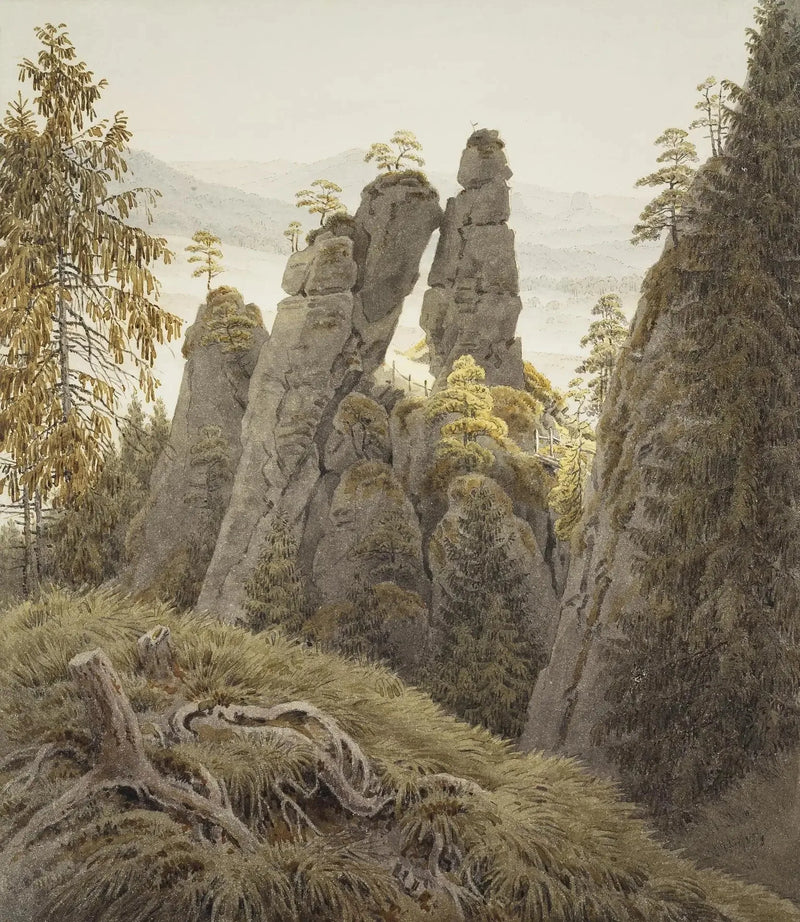 Skała w Neurathen - Caspar David Friedrich