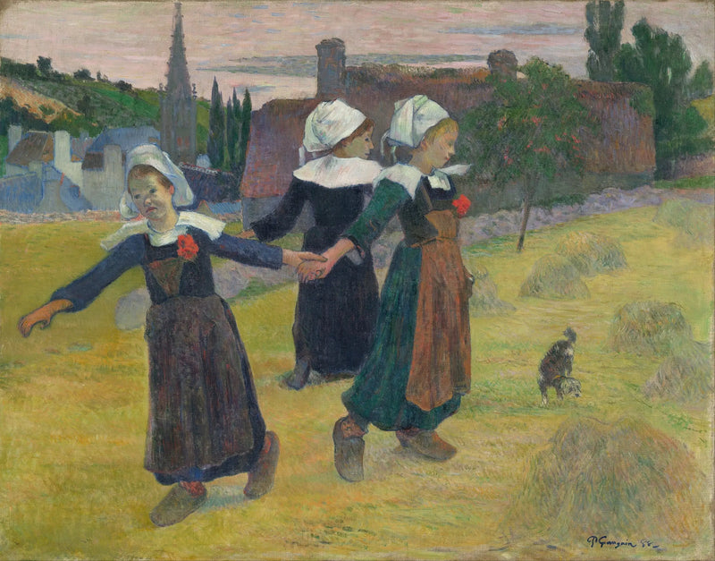 Krąg małych Bretończyków - Paul Gauguin