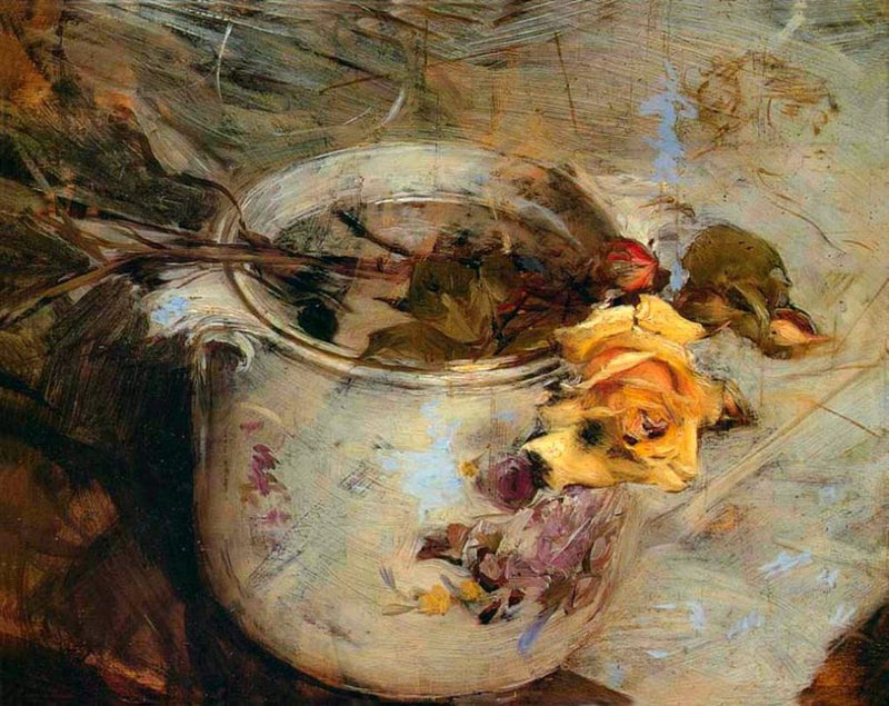 Róża w wazonie z Saksonii - Giovanni Boldini