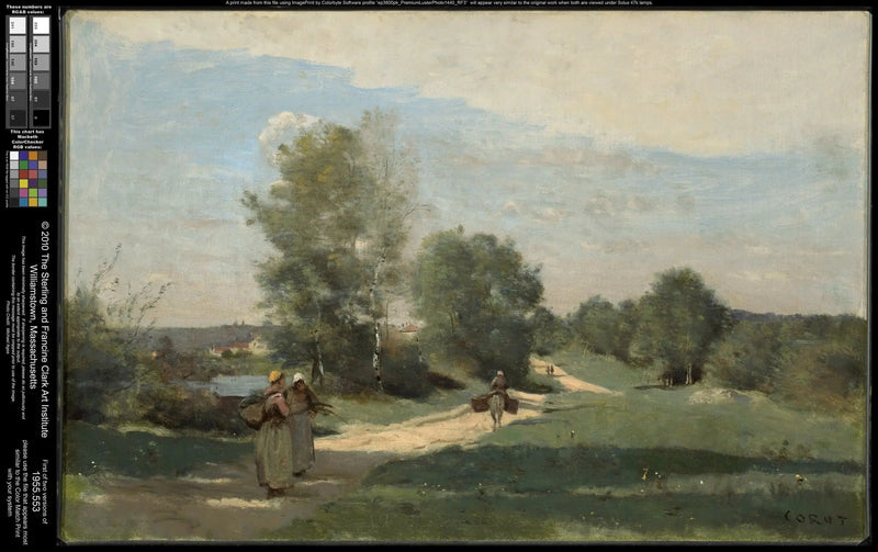Droga przy brzegu wody - Jean-Baptiste Camille Corot