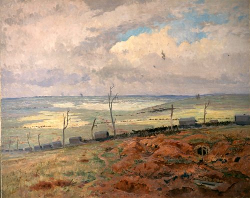 La route de Cambrai - Maurice Galbraith Cullen image 1 copie peinte à la main à l’huile