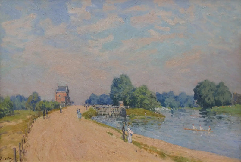 Droga do Hampton Court w Molesey - Alfred Sisley