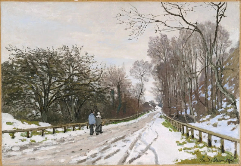 Droga gospodarcza Saint-Siméon zimą W81 - Claude Monet