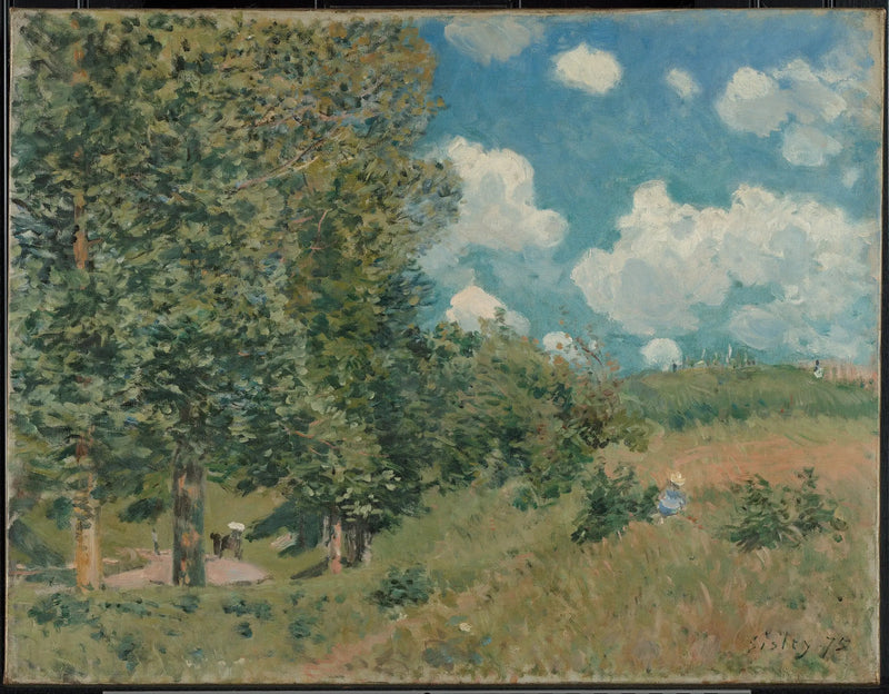 Droga do Wersalu w Saint-Germain - Alfred Sisley