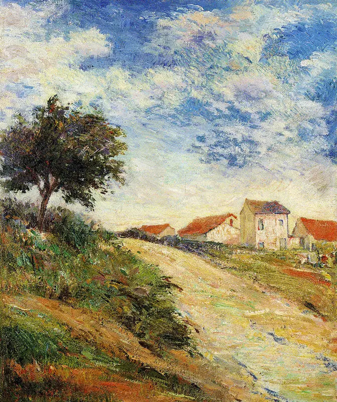 Reproduction du tableau « La Route montante - Paul Gauguin » par Alpha Reproduction en peinture à l’huile