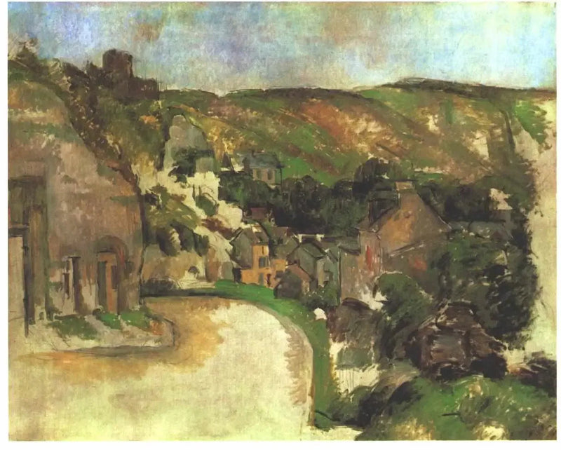 Kręta droga w La Roche-Guyon - Paul Cézanne