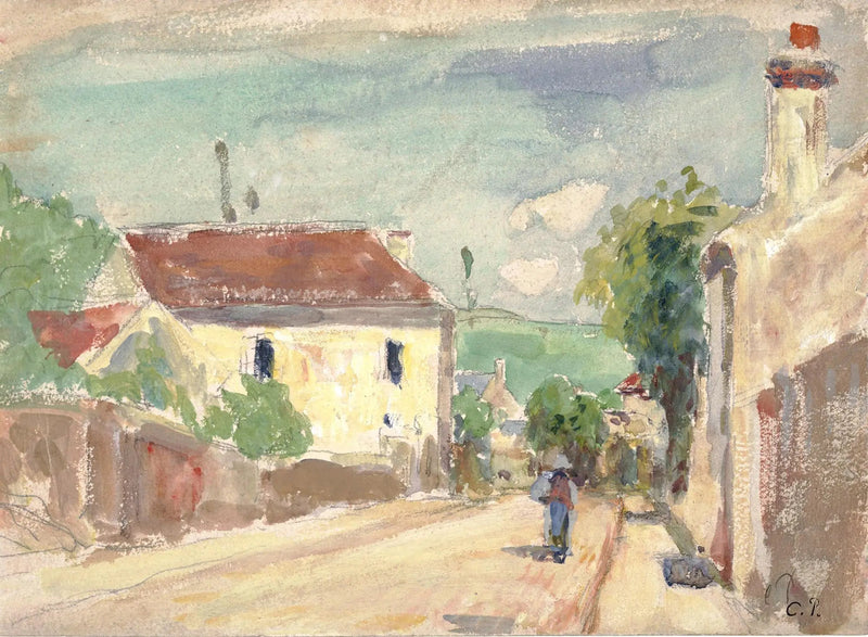 Ulica Hermitage, Pontoise - Camille Pissarro