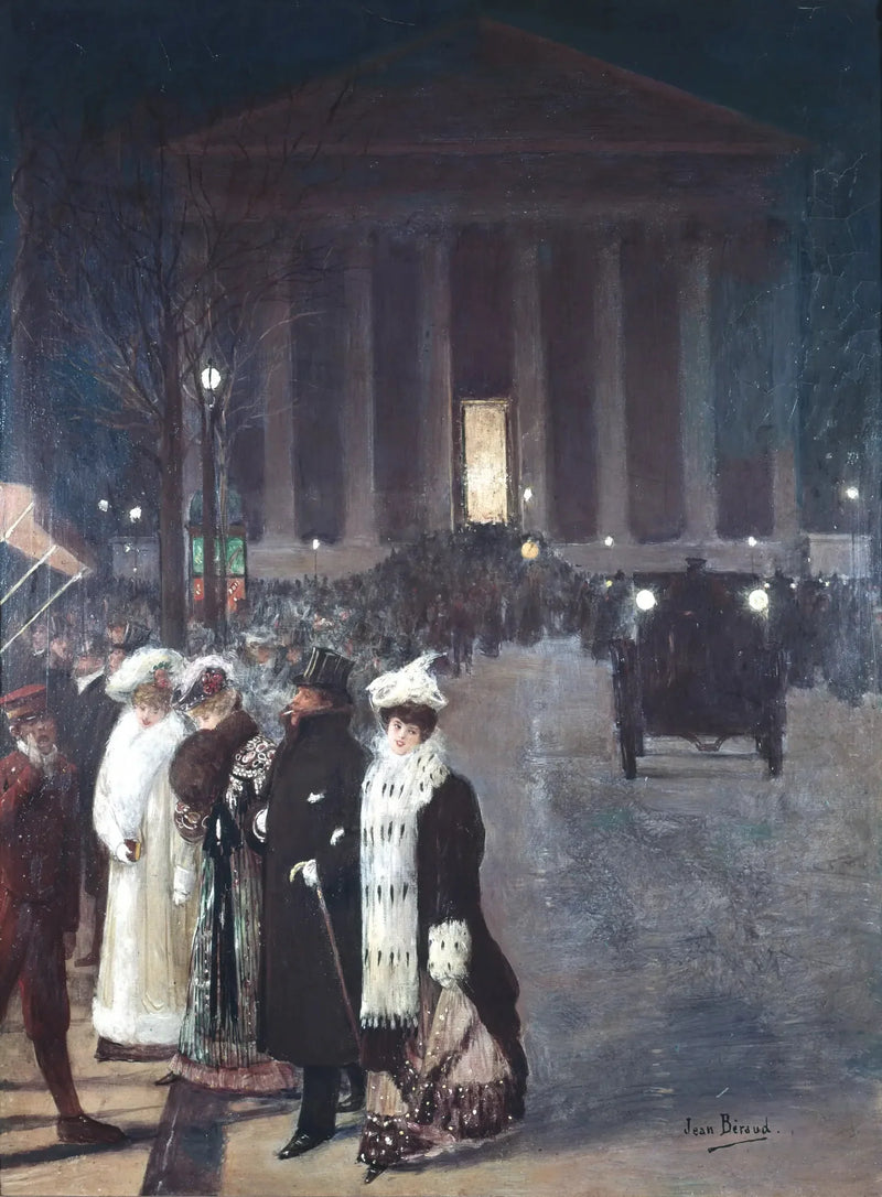 Ulica Królewska, wieczorem w Boże Narodzenie - Jean Béraud