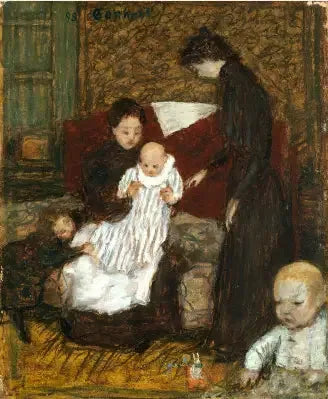 Siostra artysty i jej dzieci - Pierre Bonnard