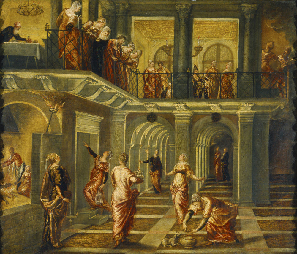 La Sage et la Folle Vierges - Jacopo Tintoretto image 1 reproduction d’œuvre d’art à l’huile