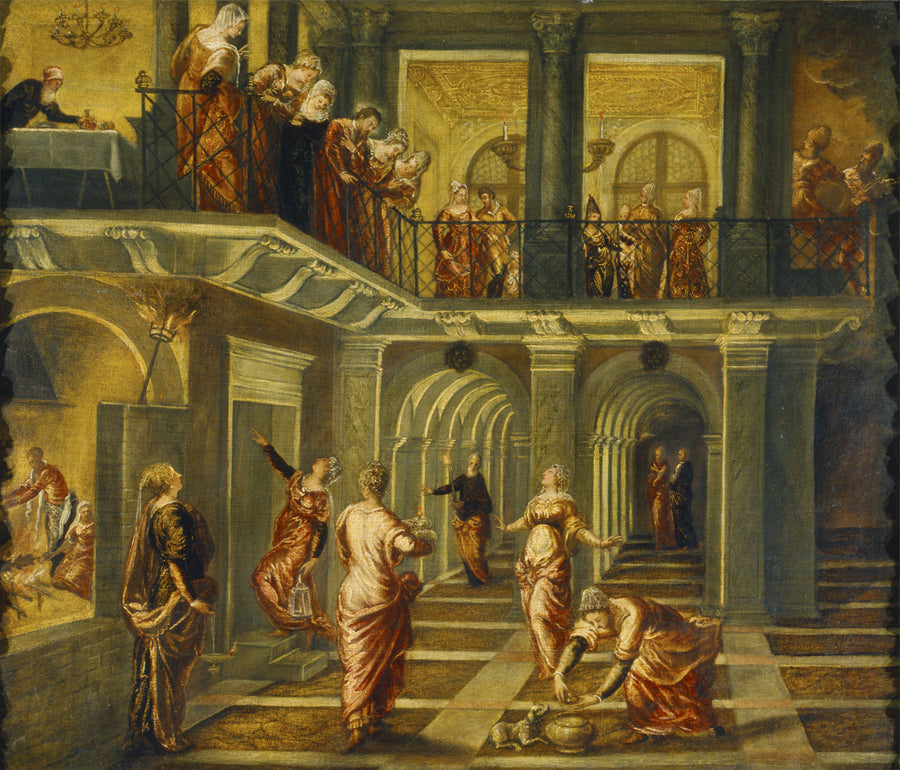Rozsądna i Szalona Dziewica - Jacopo Tintoretto