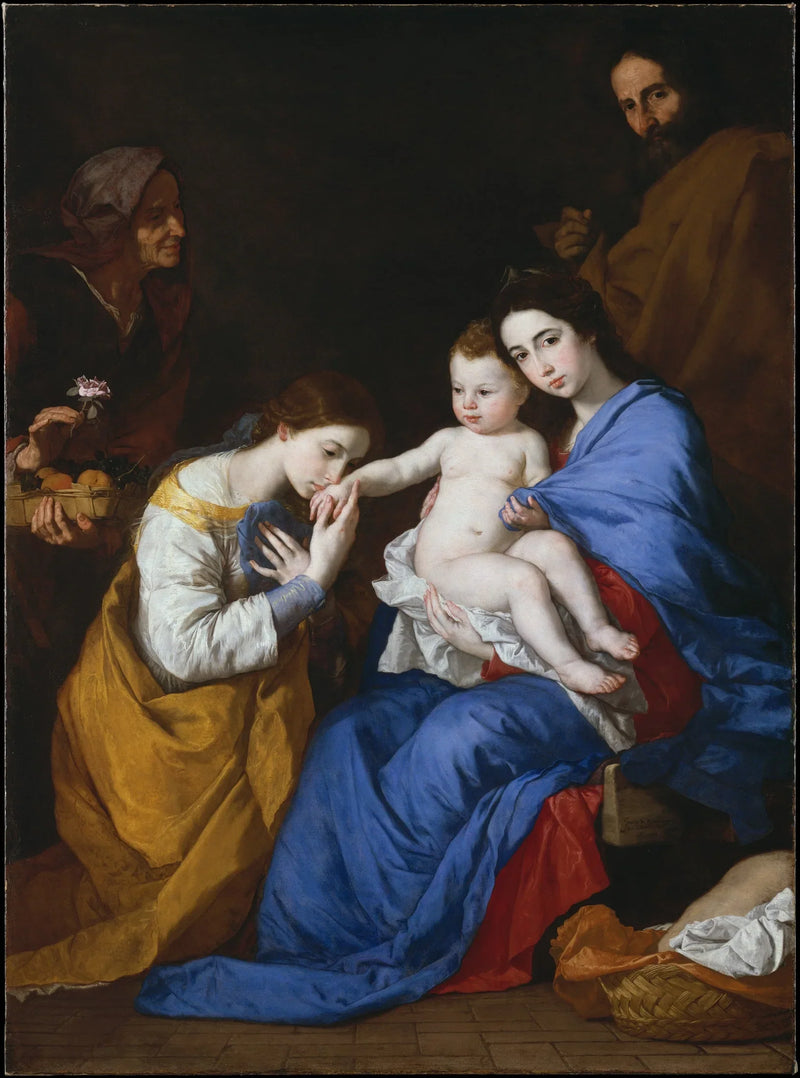 Święta Rodzina z świętą Anną i świętą Katarzyną Aleksandryjską - Jusepe de Ribera