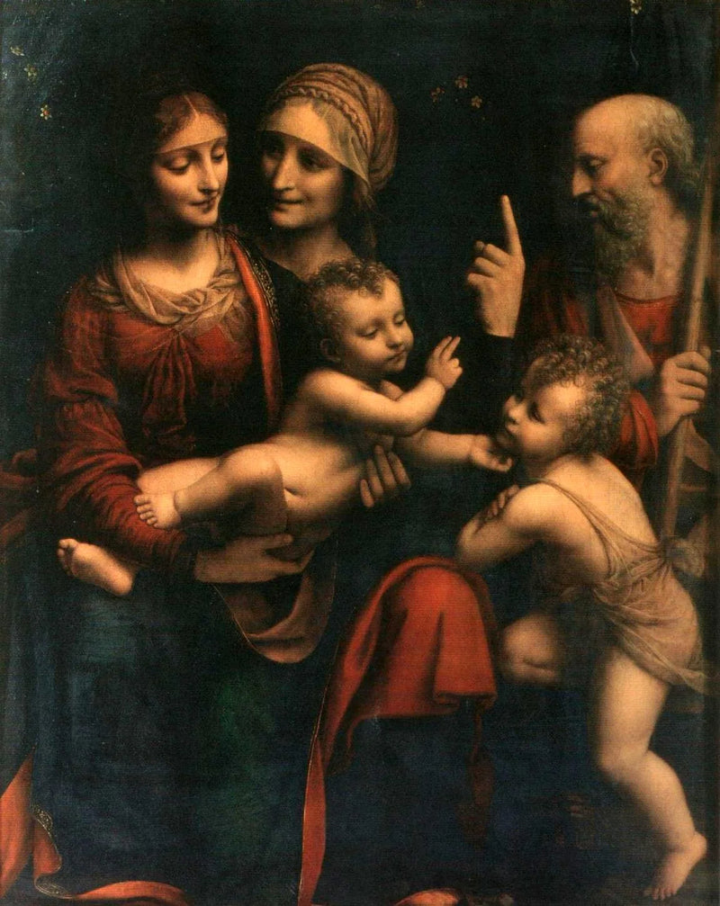 Święta Rodzina z świętą Anną i świętym Janem Chrzcicielem - Bernardino Luini