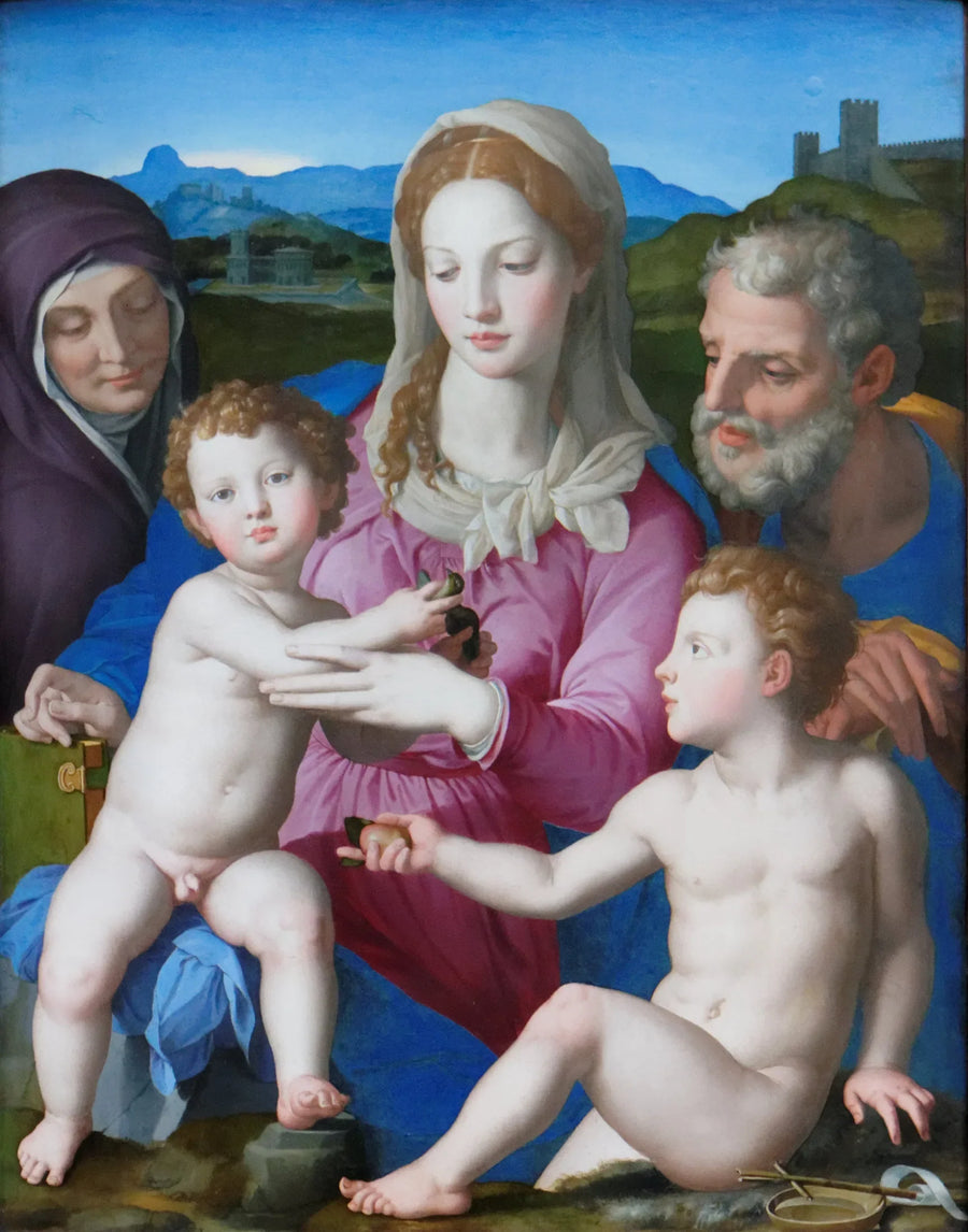 Święta Rodzina z świętą Elżbietą i małym świętym Janem Chrzcicielem - Bronzino