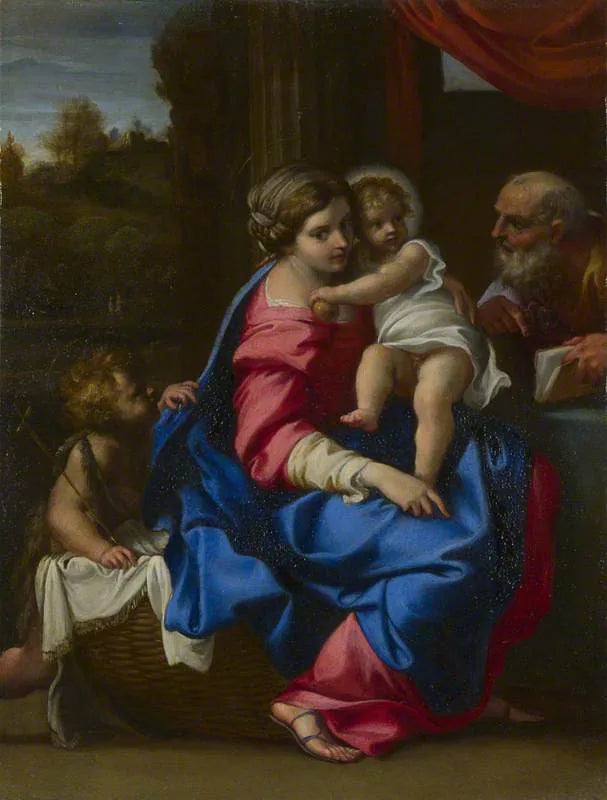 Święta Rodzina z Dzieciątkiem Świętym Janem Chrzcicielem - Annibale Carracci
