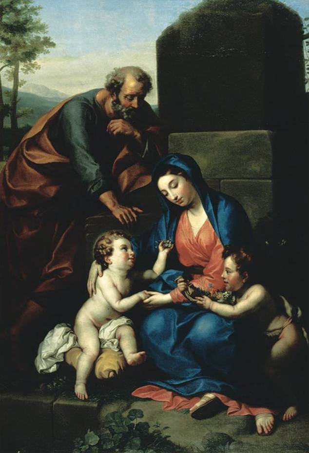Święta Rodzina z Dzieciątkiem św. Janem Chrzcicielem - Anton Raphael Mengs