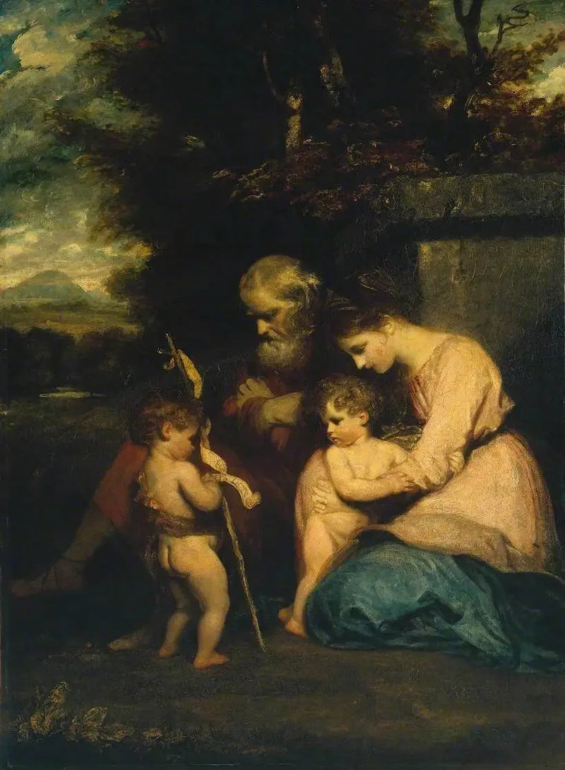 Święta Rodzina z świętym Janem - Joshua Reynolds