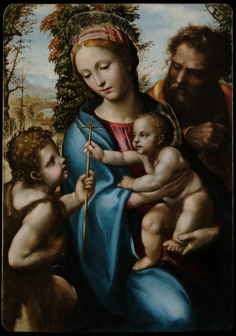 Święta Rodzina z młodym świętym Janem - Il Sodoma (Giovanni Antonio Bazzi)