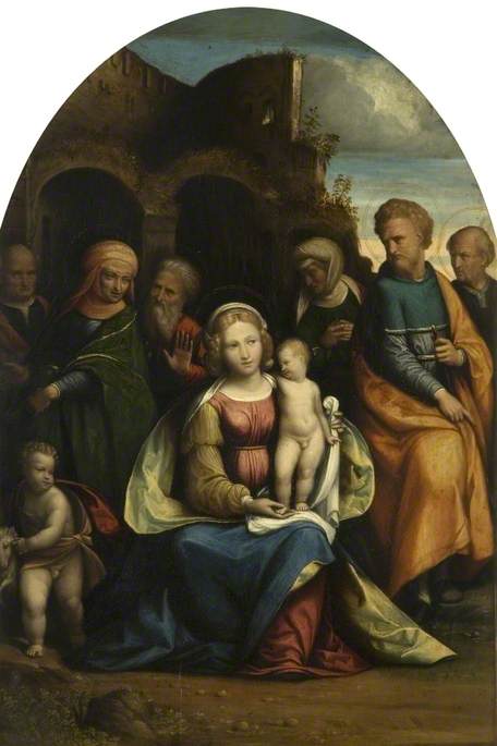 La Sainte Famille avec les saints - Benvenuto Tisi