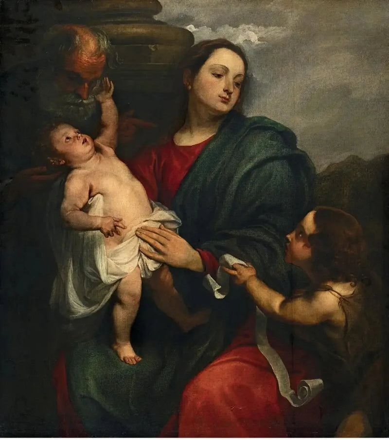 Święta Rodzina z małym św. Janem Chrzcicielem - Antoine van Dyck