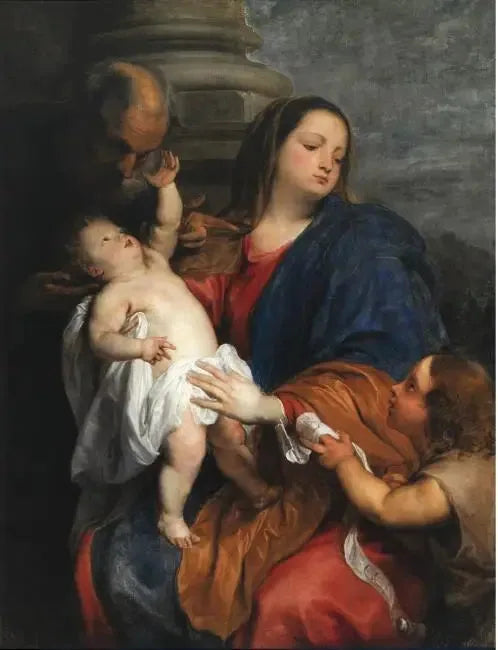 Święta Rodzina z małym św. Janem Chrzcicielem - Antoine van Dyck