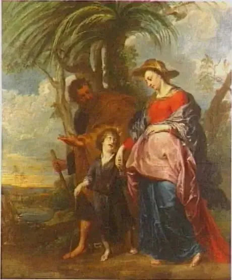 Święta Rodzina wracająca z Egiptu - Antoine van Dyck