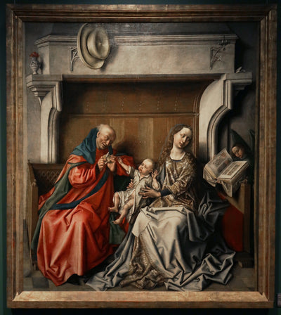La Sainte Famille devant une cheminée - Barthélemy d’Eyck - Alpha Reproduction