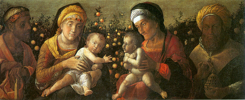 Święta Rodzina i Rodzina świętego Jana Chrzciciela - Andrea Mantegna