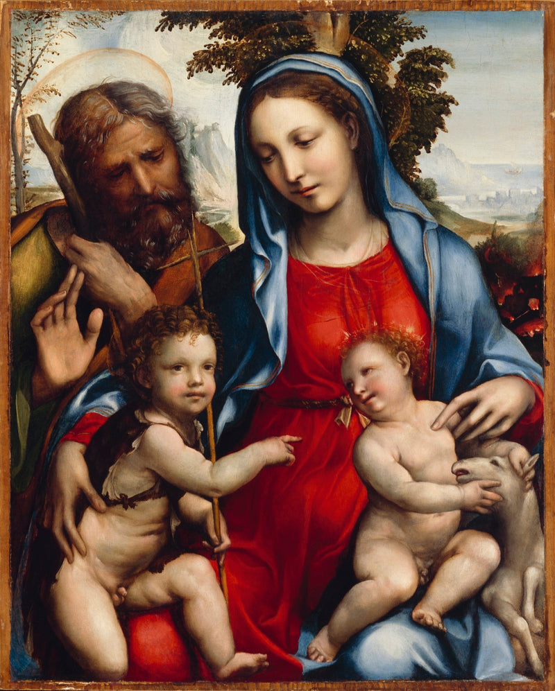 Święta Rodzina i święty Jan - Il Sodoma (Giovanni Antonio Bazzi)