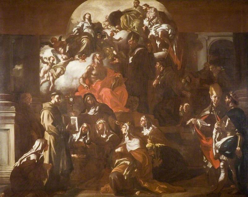 Święta Trójca z Maryją i Świętymi - Francesco Solimena