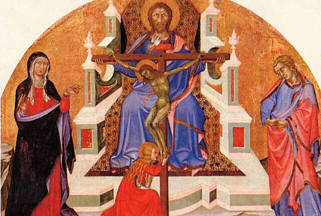 Święta Trójca (tryptyk Trójcy Świętej) - Bartolo di Fredi