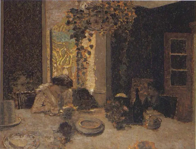 La salle à manger à La Naz - Édouard Vuillard image 1 tableau peint à l’huile sur toile