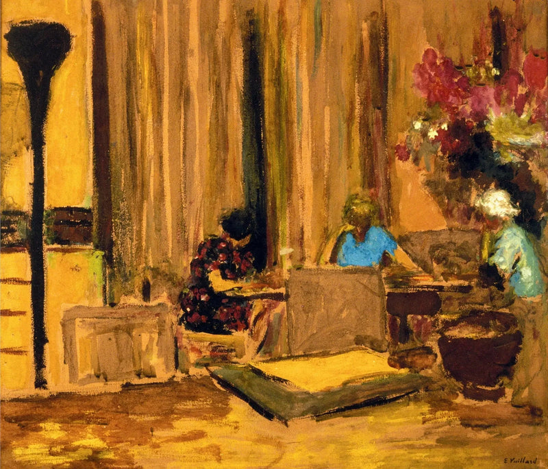 Sala bilardowa zamku Clayes - Édouard Vuillard