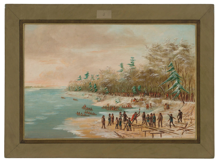 Salle włożyła pierwszy rygiel do Griffona. 26 stycznia 1679 - George Catlin