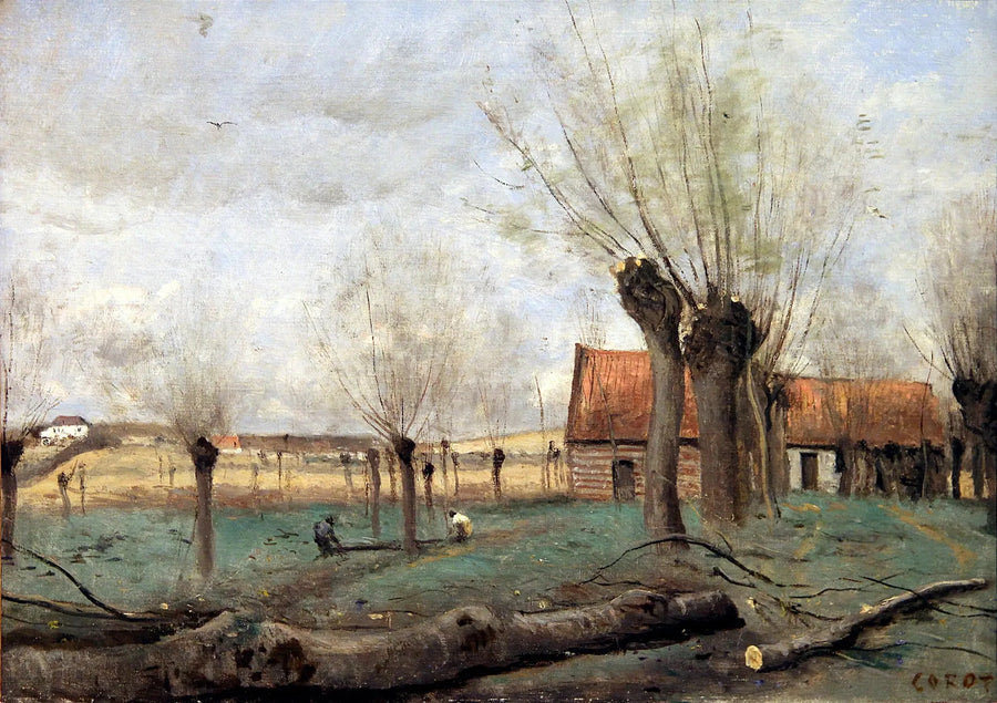 Szałwia w Sainte-Catherine, niedaleko Arras - Jean-Baptiste Camille Corot
