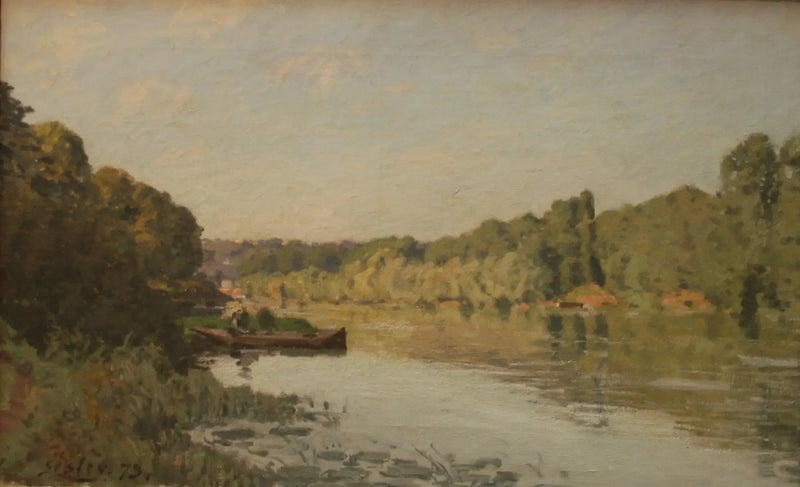 Sekwana w Bougival, efekt jesieni - Alfred Sisley