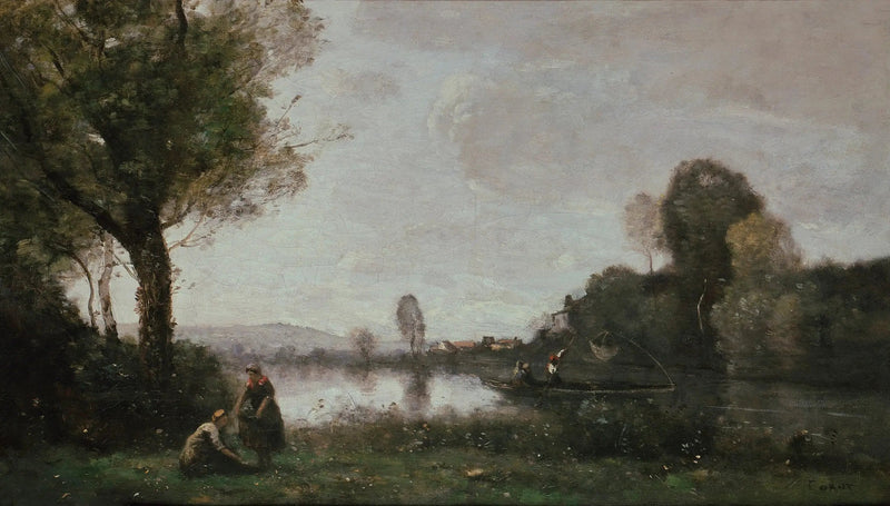 Sekwana w Chatou - Jean-Baptiste Camille Corot