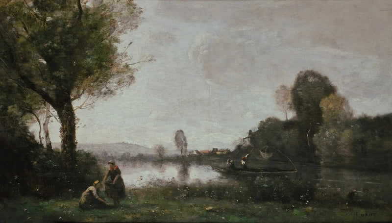 Sekwana w Chatou - Jean-Baptiste Camille Corot